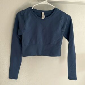 Size small blue aerie crop top